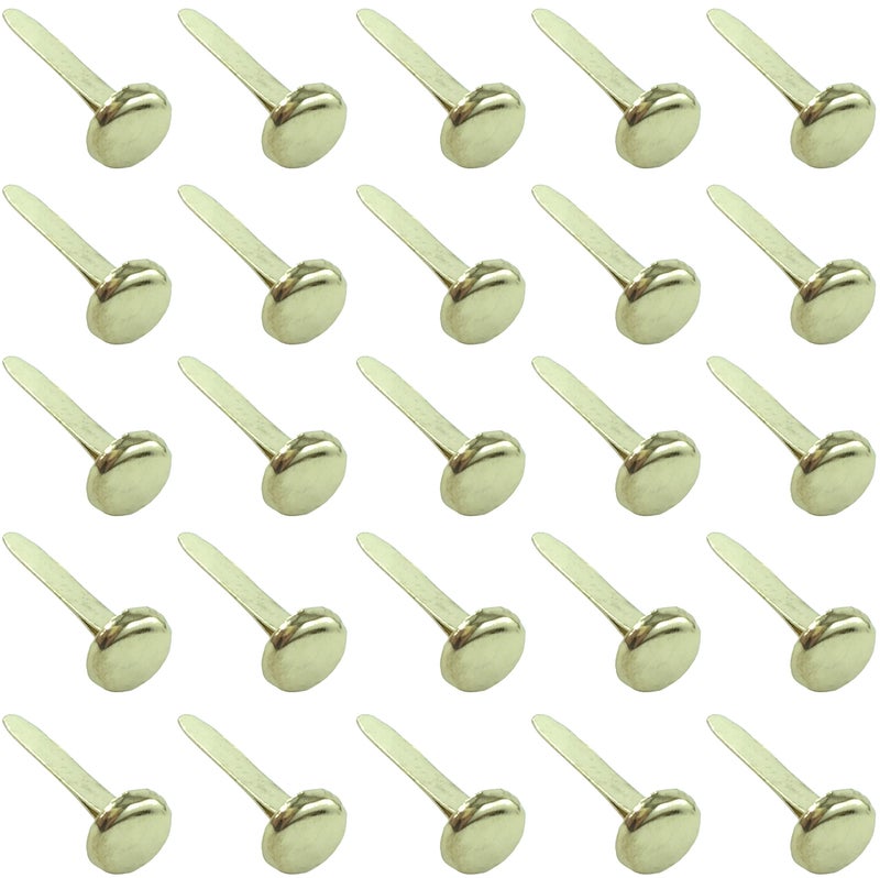 Clipco Paper Fasteners Medium 3/4-Inch Brass Plated (100-Pack) - Image 1